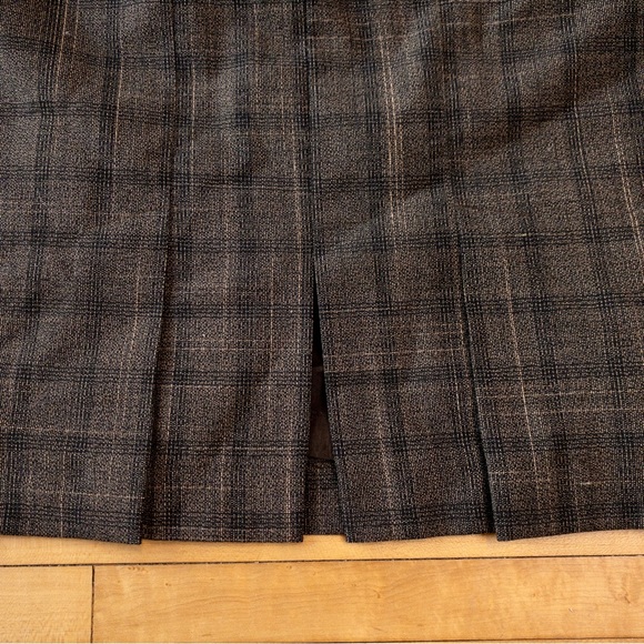 Vintage Moods by Krizia Knee Length Brown Tweed Pencil Skirt - Picture 6 of 7